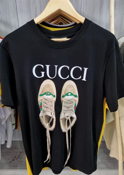 gucci dirty shoe tshirt|gucci gg canvas sneakers.